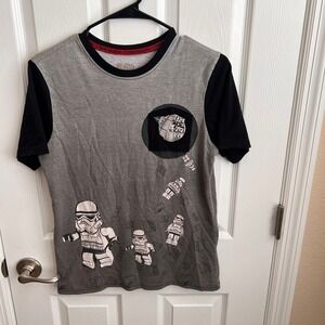Star Wars Stormtrooper Lego Boys Graphic T-Shirt Short‎ Sleeve Kids Size xl